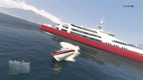 Grand Theft Auto V Landing A Boat On A Yacht In Gta Youtube