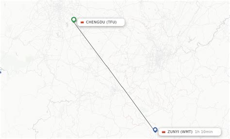 Direct Non Stop Flights From Chengdu To Zunyi Schedules