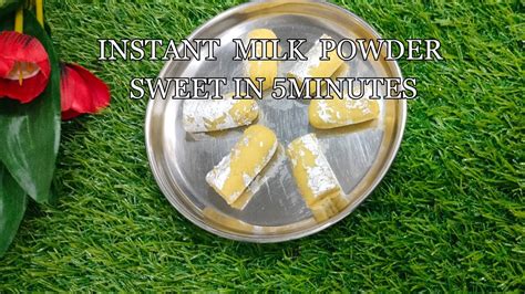 Instant Milk Powder Burfi In 5 Mins Anybody Can Make Barfi Sweet