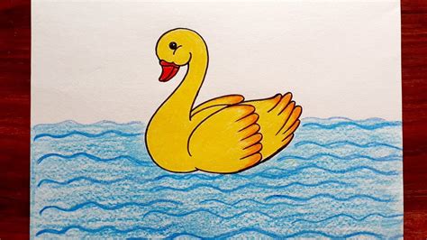 Very Easy Duck Drawing || How to Draw Duck Step by Step for Beginners || Duck Drawing & Colour ...