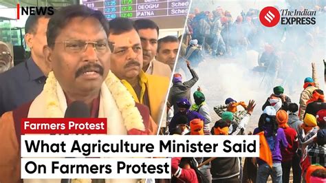 Farmers Protest Agriculture Minister Arjun Munda Addresses Farmer