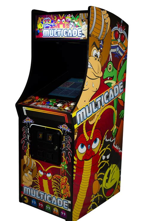 Multicade Arcade Machine Upright 60 Classic Games In One Cabinet Style Red