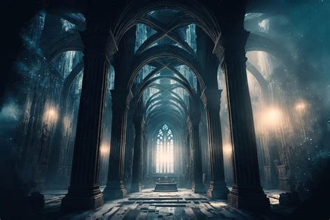 Premium AI Image | Gothic cathedral interior