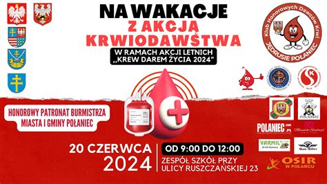 Twoja krew może uratować życie Dołącz do wakacyjnej akcji krwiodawstwa