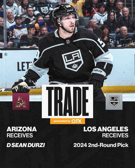 Nhl On Twitter Durzi To Arizona The Arizonacoyotes Acquire D