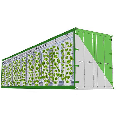 Factory Intelligent Control Hydroponic Shipping Container Greenhouse