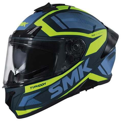 Smk Capacete Integral Typhoon Thorn Azul Motardinn