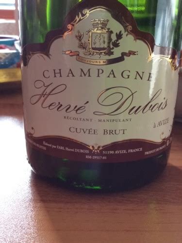 Herv Dubois Cuv E Brut Champagne Grand Cru Avize Vivino