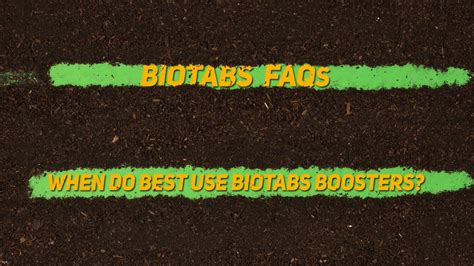 When To Best Use BioTabs Boosters BioTabs FAQs YouTube