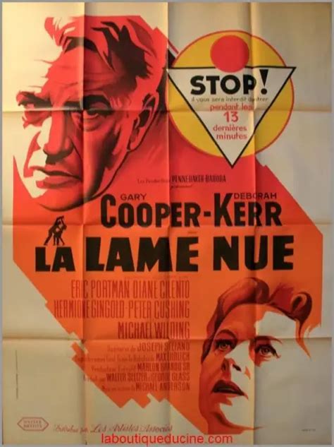 LA LAME NUE The Naked Edge Affiche Cinéma Movie Poster Gary Cooper