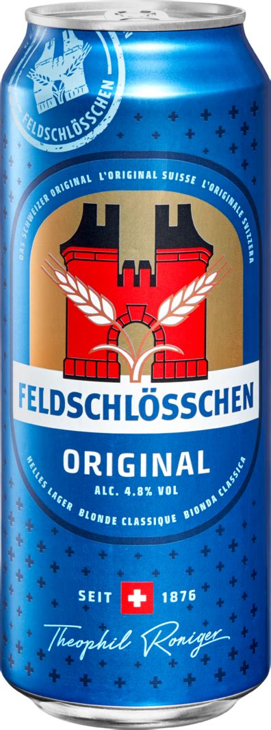 Lebensmittelmarkt Thema Behindern feldschlösschen bier dose Verweigerer