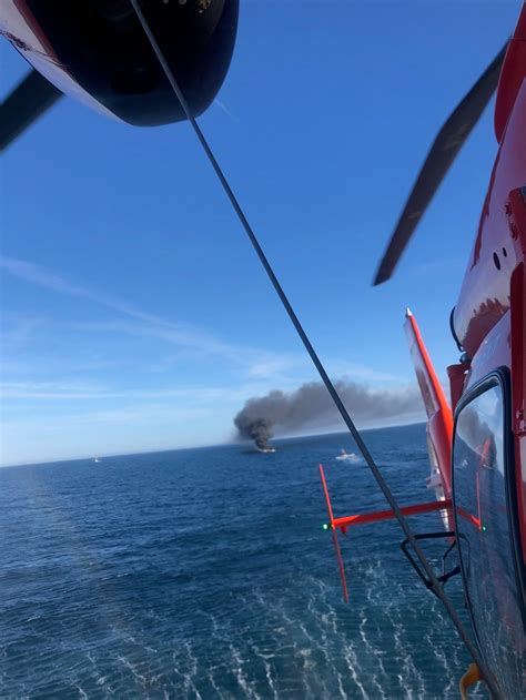 DVIDS Images Coast Guard Rescues 2 From Boat Fire Near Barnegat