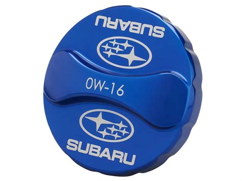 Subaru Oil Cap Blue With Subaru Star Cluster Logo W Soa