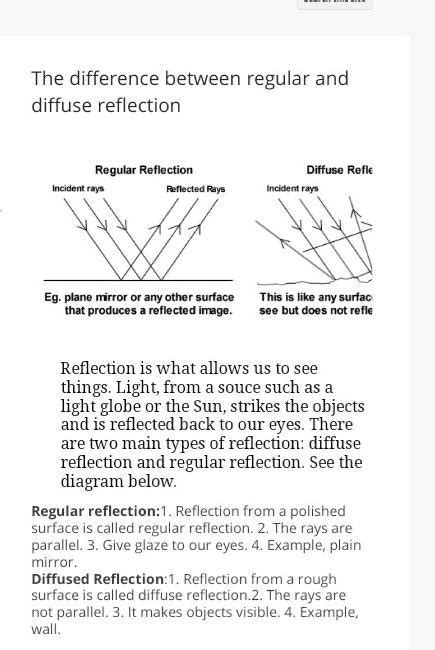 What Is Differentiate Between Regular And Diffused Reflection