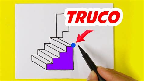 Como Dibujar ESCALERAS En 3D Para PRINCIPIANTES Dibujos De Ilusion