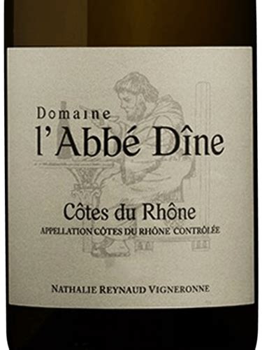 2019 Domaine l Abbé Dîne Côtes du Rhône Blanc Vivino US