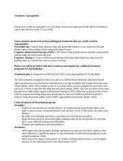 Effective Treatment Options for Agoraphobia in Young Adults: | Course Hero