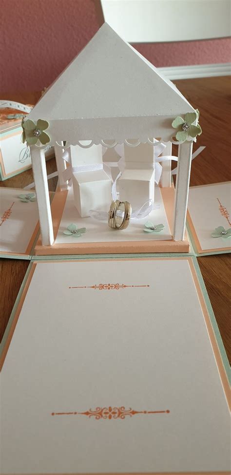 Explosionsbox Hochzeit Mit Pavillon Mit Produkten Von Stampin Up