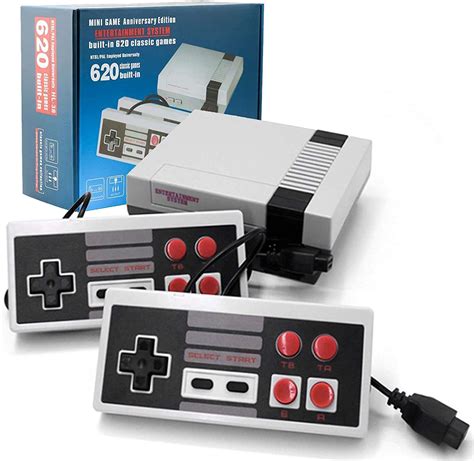 Classic Mini Nes Retro Consoles Av Output Game Console Built In 620