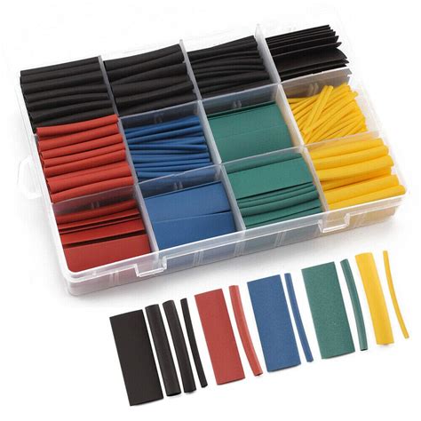 Pcs Heat Shrink Tubing Tube Assortment Wire Cable Insulation