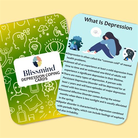 Depression Coping Cards Blissmind Wellness Box