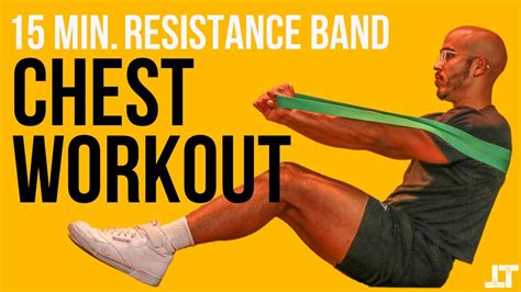 15 Minute Resistance Band Chest Workout Follow Along No Attachment