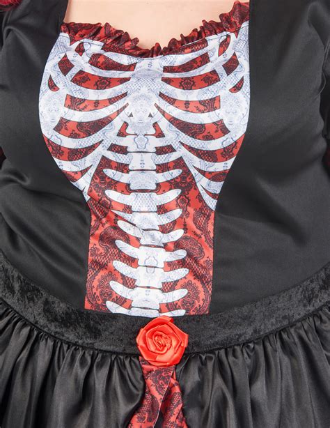 D Guisement Grande Taille Robe Longue Dia De Los Muertos Femme Deguisetoi