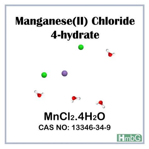 Manganese II Chloride 4 Hydrate CP HmbG XI 500 Gm