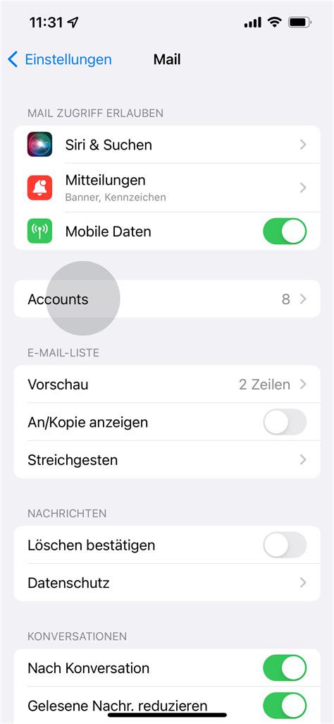 how to set up a mail account on iphone