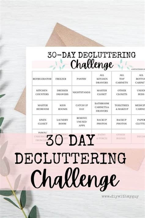 30 Day Declutter Challenge For A Clutter Free Home Diy With My Guy