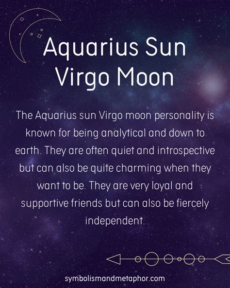 12 Aquarius Sun Virgo Moon Personality Traits