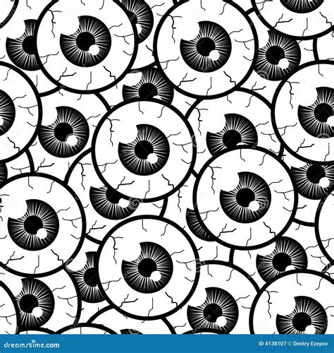 Seamless Pattern Eyes Stock Vector Illustration Of Element 4138107