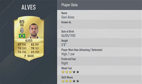 Dani Alves Fifa 21 Career Mode