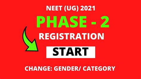 Neet 2021 Phase 2 Start Last Date 10th October 2021 Neet 2021