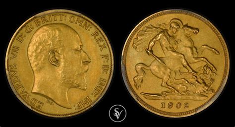 1902 Edward VII Gold Half Sovereign Matte PR62 PCGS Coins And