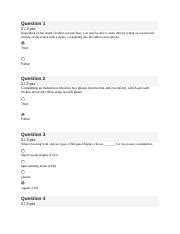 Csis Quiz Hardware And Mobile Devices Docx Question Pts