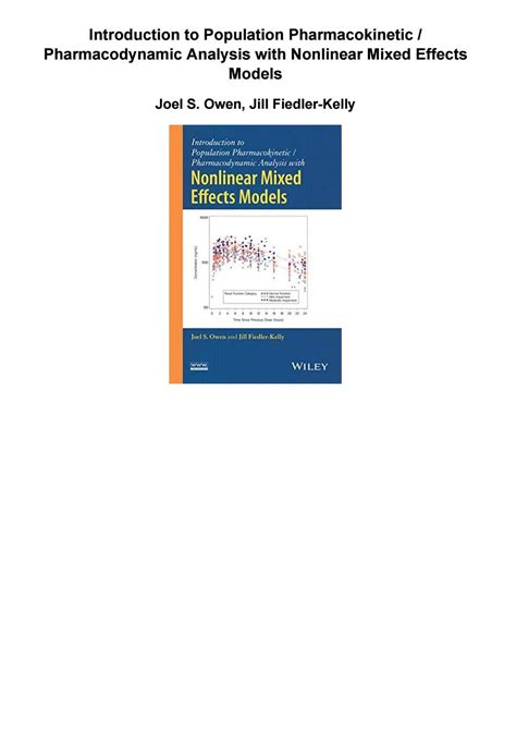 Introduction To Population Pharmacokinetic Pharmacodynamic Analysis