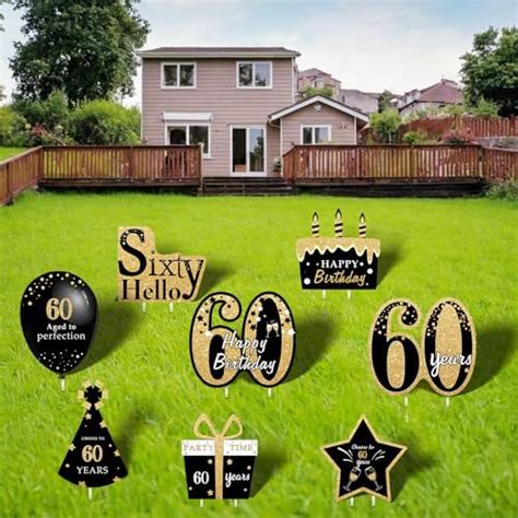 Happy 60th Birthday Decorations For Men 60th Birthday Yard