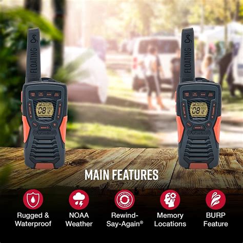 Cobra ACXT1035R FLT Floating Walkie Talkies For Adults Waterproof 2