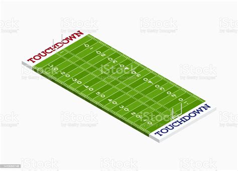 American Football Field Stock Illustration - Download Image Now ...