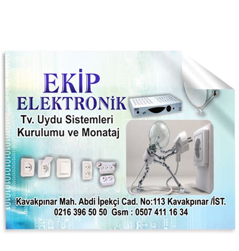 Elektronik Uydu Sticker Baskı 08