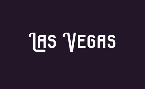 Las Vegas free font