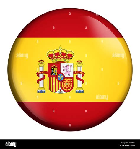 circle icon, flag of Spain isolated on white background Stock Photo - Alamy