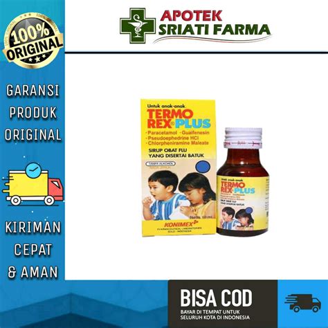 Jual Termorex Plus Syrup 30ml 60ml Obat Batuk Pilek Shopee Indonesia