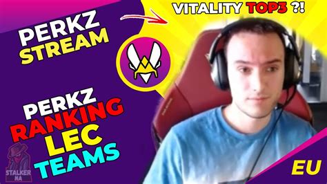 VIT Perkz RANKING LEC Teams YouTube