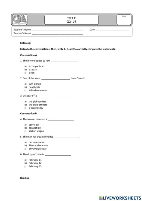 Tn 22 Q2 U4 Worksheet Live Worksheets