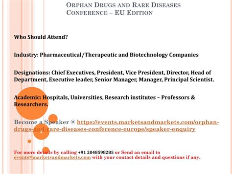 PPT Conference Orphan Drugs And Rare Diseases EU Edition Germany