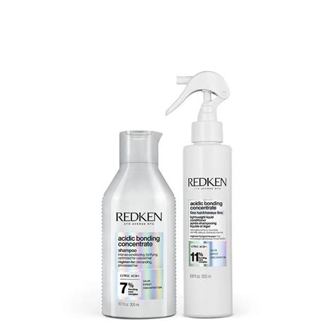 Acidic Bonding Concentrate Fine Hair Shampoo And Conditioner Redken