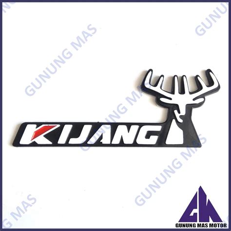 Jual Emblem Logo Kijang Tanduk Warna Putih Tulisan Huruf Tempel