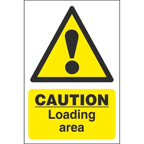 Caution Loading Area Signs Hazard Workplace Safety Signs Ireland